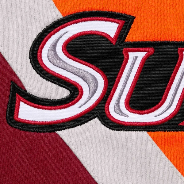 Supreme Equipé Half Zip Sweatshirt - Dark Orange (front)