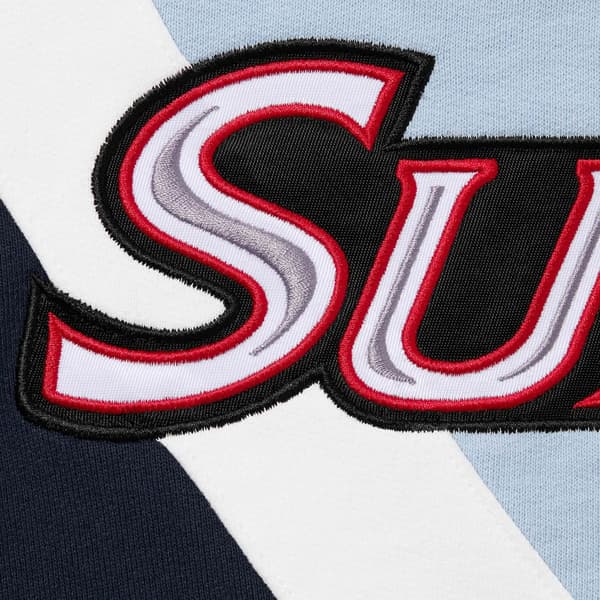 Supreme Equipé Half Zip Sweatshirt - Light Blue (front)