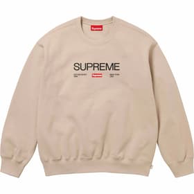 Supreme Established Crewneck Clay