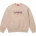 Supreme Established Crewneck - Clay (front)