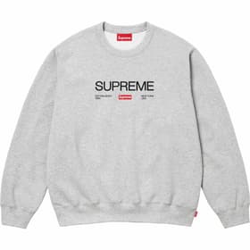 Supreme Established Crewneck Heather Grey