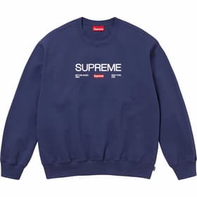 Supreme Established Crewneck Washed Navy
