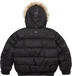 Supreme Facemask 700-Fill Down Puffer Jacket - Black (front)