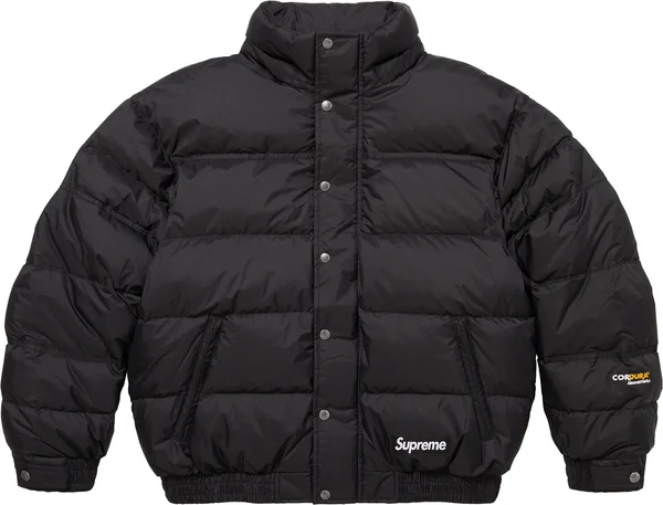 Supreme Facemask 700-Fill Down Puffer Jacket - Black (front)