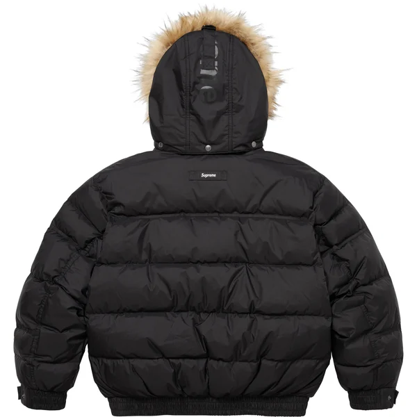 Supreme Facemask 700-Fill Down Puffer Jacket - Black (front)