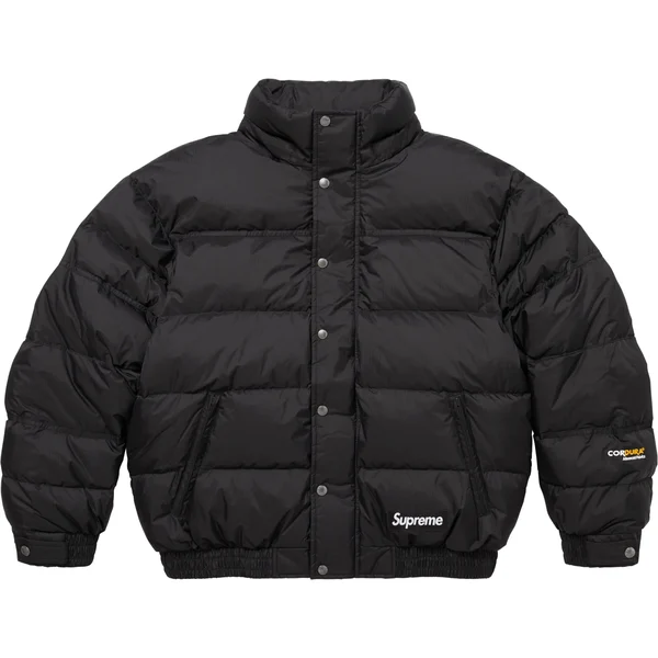 Supreme Facemask 700-Fill Down Puffer Jacket - Black (front)
