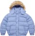 Supreme Facemask 700-Fill Down Puffer Jacket - Light Blue (front)