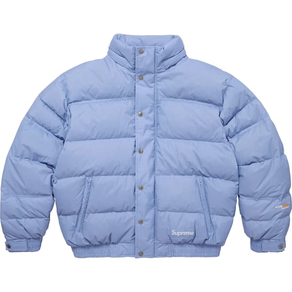 Supreme Facemask 700-Fill Down Puffer Jacket - Light Blue (front)