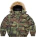 Supreme Facemask 700-Fill Down Puffer Jacket - Woodland Camo (front)