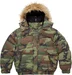 Supreme Facemask 700-Fill Down Puffer Jacket - Woodland Camo (front)