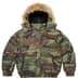 Supreme Facemask 700-Fill Down Puffer Jacket - Woodland Camo (front)