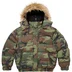 Supreme Facemask 700-Fill Down Puffer Jacket - Woodland Camo (front)