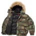Supreme Facemask 700-Fill Down Puffer Jacket - Woodland Camo (front)