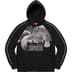 Supreme Falcon Raglan Zip Up Hooded Sweatshirt - Black (front)