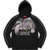 Supreme Falcon Raglan Zip Up Hooded Sweatshirt - Black (front)