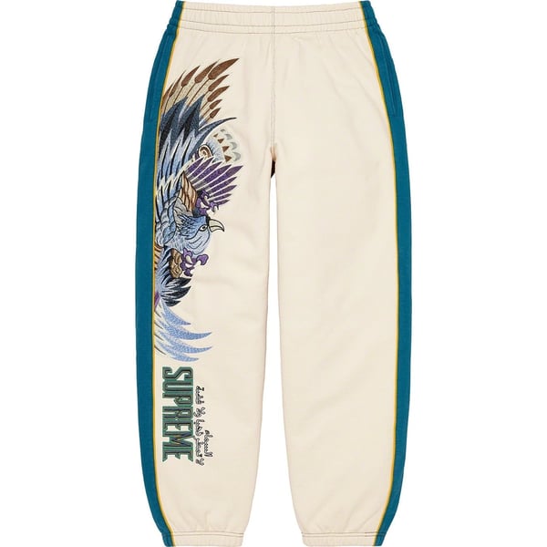 Supreme Falcon Sweatpant - Natural (front)