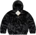 Supreme Faux Fur Hooded Jacket - Black (front)