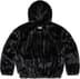 Supreme Faux Fur Hooded Jacket - Black (front)