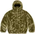 Supreme Faux Fur Hooded Jacket - Olive (front)