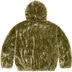 Supreme Faux Fur Hooded Jacket - Olive (front)