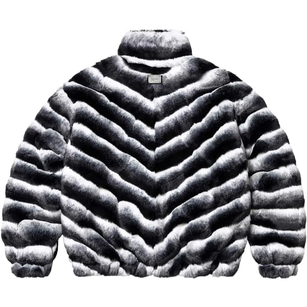 Supreme Faux Fur Jacket - Black (front)