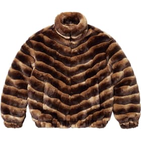Supreme Faux Fur Jacket Brown