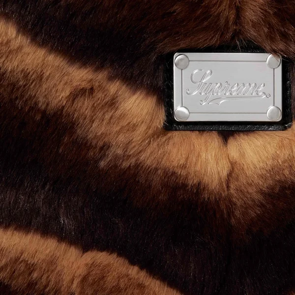 Supreme Faux Fur Jacket - Brown (front)