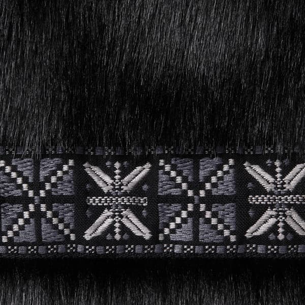 Supreme Faux Fur Parka - Black (front)