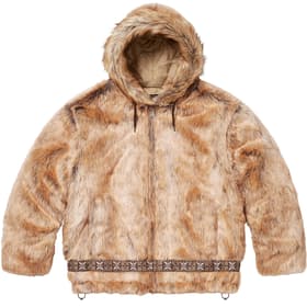 Supreme Faux Fur Parka Brown