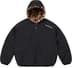 Supreme Faux Fur Reversible Hooded Track Jacket - Black (front)
