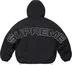 Supreme Faux Fur Reversible Hooded Track Jacket - Black (front)