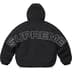 Supreme Faux Fur Reversible Hooded Track Jacket - Black (front)