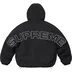 Supreme Faux Fur Reversible Hooded Track Jacket - Black (front)