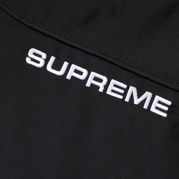 Supreme Faux Fur Reversible Hooded Track Jacket - Black (front)