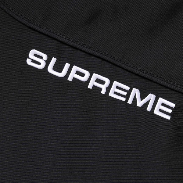 Supreme Faux Fur Reversible Hooded Track Jacket - Black (front)