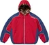 Supreme Faux Fur Reversible Hooded Track Jacket - Red (front)
