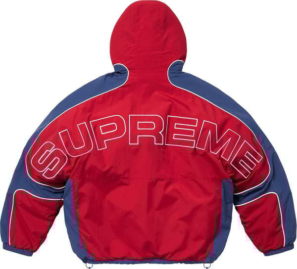 Supreme Faux Fur Reversible Hooded Track Jacket - Red (front)