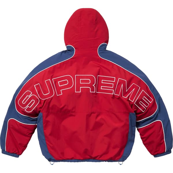 Supreme Faux Fur Reversible Hooded Track Jacket - Red (front)
