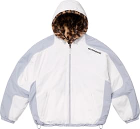 Supreme Faux Fur Reversible Hooded Track Jacket White