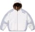 Supreme Faux Fur Reversible Hooded Track Jacket - White (front)