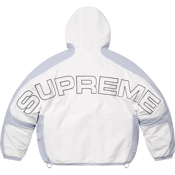 Supreme Faux Fur Reversible Hooded Track Jacket - White (front)