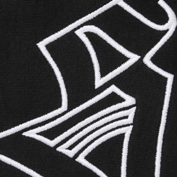 Supreme Faux Fur Zip Up Hooded Sweatshirt - Black (front)