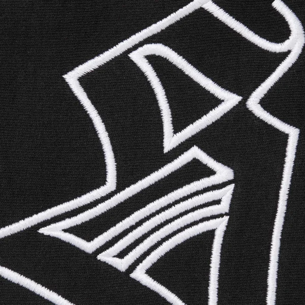 Supreme Faux Fur Zip Up Hooded Sweatshirt - Black (front)