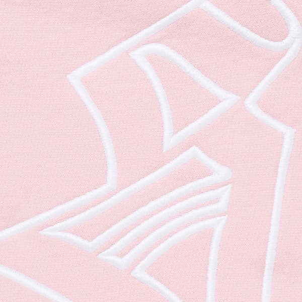 Supreme Faux Fur Zip Up Hooded Sweatshirt - Light Pink (front)