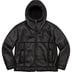 Supreme Faux Shearling Hooded Jacket - Black (front)