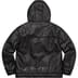Supreme Faux Shearling Hooded Jacket - Black (front)