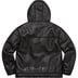 Supreme Faux Shearling Hooded Jacket - Black (front)