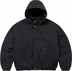 Supreme Faux Shearling Lined Bomber Jacket - Black (front)