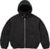 Supreme Faux Shearling Lined Bomber Jacket - Black (front)