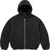 Supreme Faux Shearling Lined Bomber Jacket - Black (front)